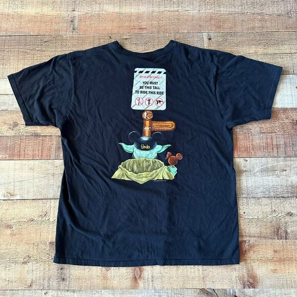 Disney Parks Mens Star Wars funny Yoda short sleeve graphic t-shirt 2013 -XL - Picture 7 of 10